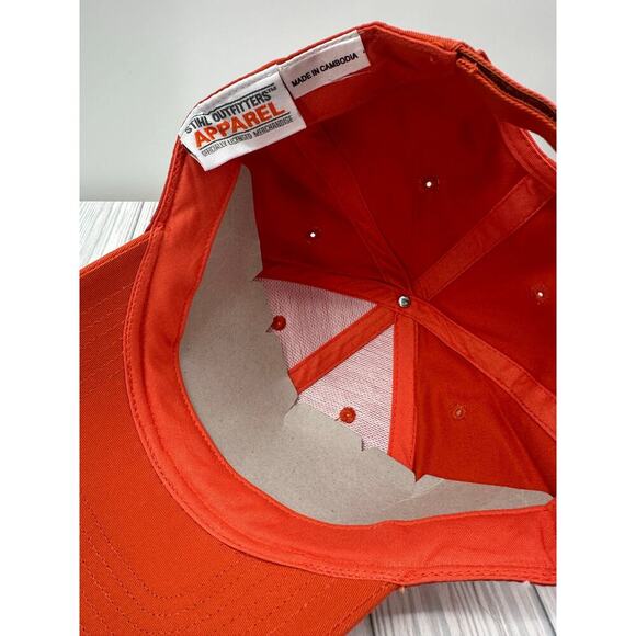 Team Stihl Outdoors Adjustable Strapback Hat Blaze Orange Cap, One Size Fits All - Picture 4 of 6